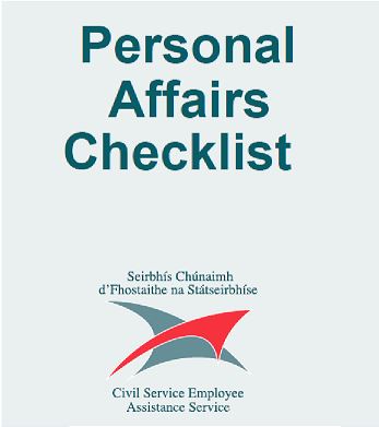 CSEAS Personal Affairs Checklist